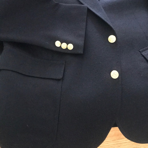 Men’s blue wool blazer - Picture 2 of 5